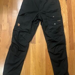 Fjallraven Men's Black Cargo Pants